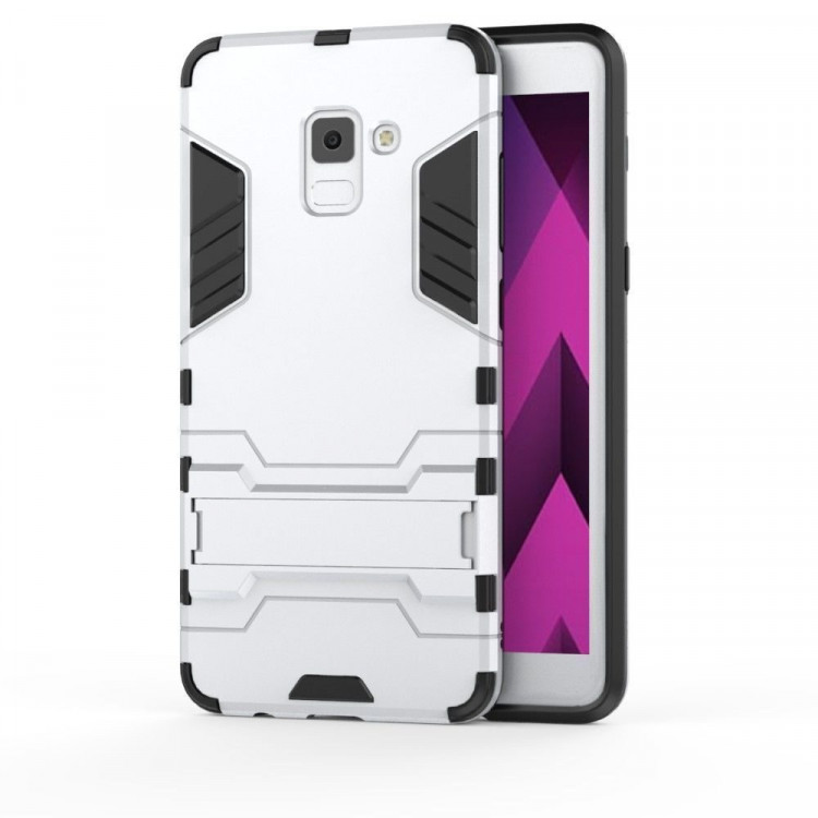 Чехол Duty Armor для Samsung Galaxy A8 (2018) (серебряный)