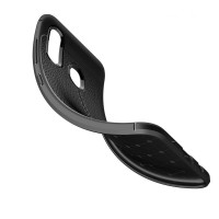 Чехол-накладка Litchi Grain для Samsung Galaxy A30 / Galaxy A20 (темно-синий)