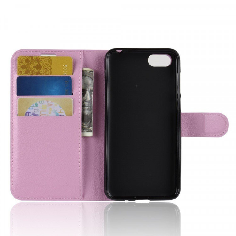 Чехол с визитницей для Huawei Y5 Prime (2018) / Y5 lite (2018) / Huawei Honor 7A (DUA-L22) Российская версия (розовый)