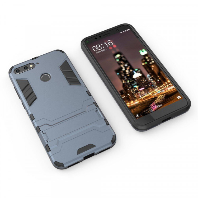 Чехол Duty Armor для Huawei Y6 Prime (2018) / Honor 7A / Honor 7C (AUM-L41) / Honor 7A Pro (AUM-L29) (темно-синий)