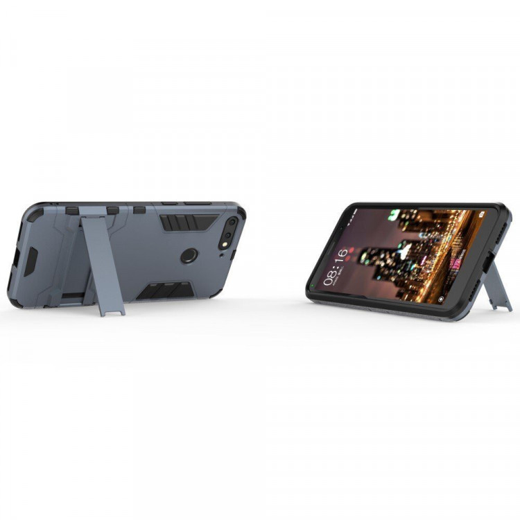 Чехол Duty Armor для Huawei Y6 Prime (2018) / Honor 7A / Honor 7C (AUM-L41) / Honor 7A Pro (AUM-L29) (темно-синий)