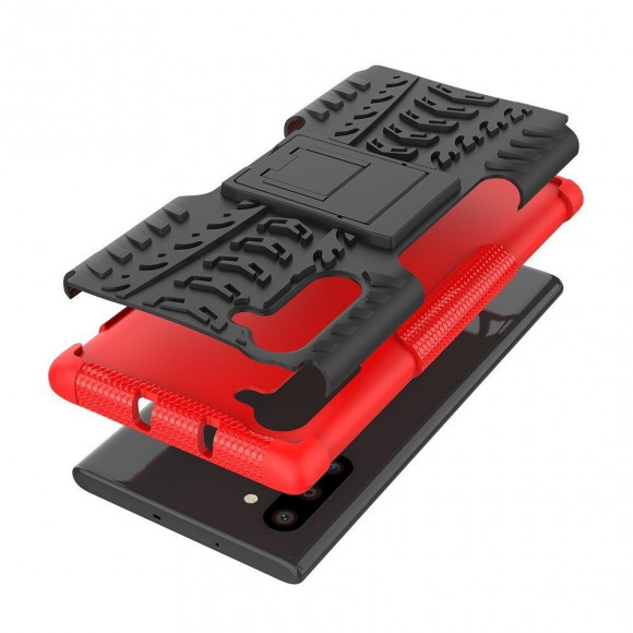 Чехол Hybrid Armor для Samsung Galaxy Note 10 (черный + красный) Чехол Hybrid Armor для Samsung Galaxy Note 10 (черный + красный)