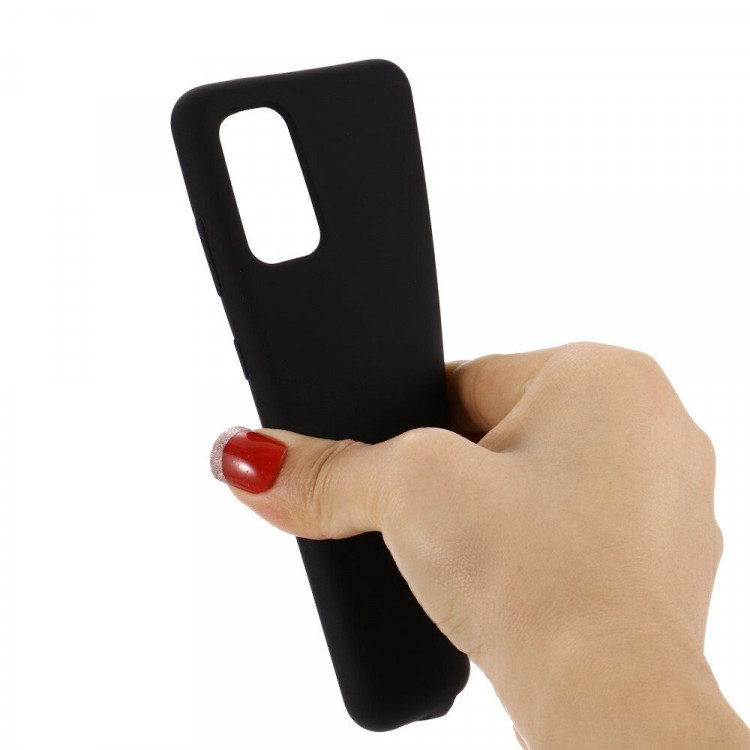 Силиконовый чехол Mobile Shell для Samsung Galaxy S20+ (Plus) (черный)