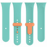 Силиконовый ремешок для Xiaomi Redmi Watch 3, Mi Watch Lite 3 (зелено-голубой)