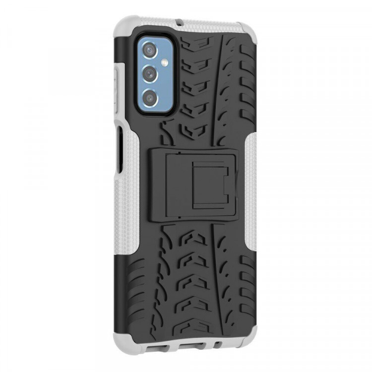 Чехол Hybrid Armor для Samsung Galaxy M52 5G (черный + белый)