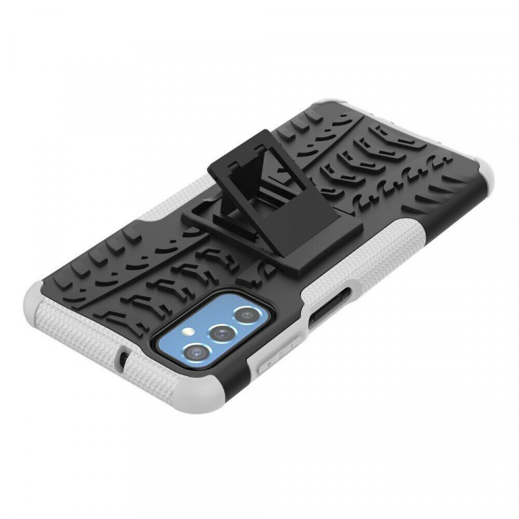 Чехол Hybrid Armor для Samsung Galaxy M52 5G (черный + белый)