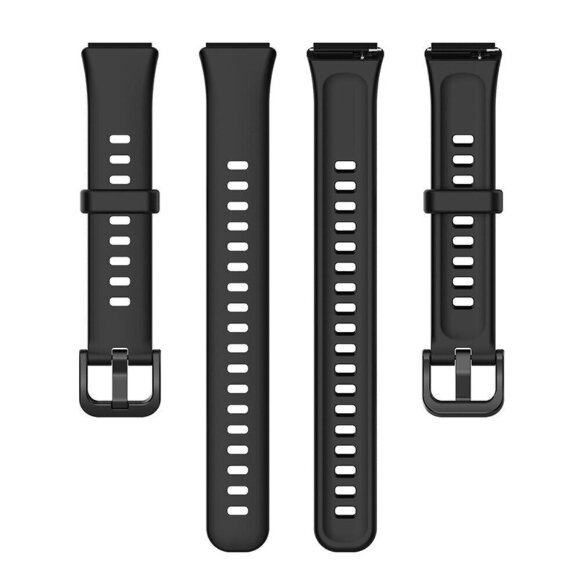 Силиконовый ремешок для Huawei Band 7 (черный) Силиконовый ремешок для Huawei Band 7 (черный)