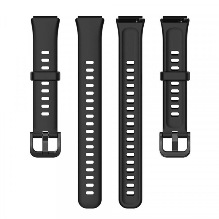 Силиконовый ремешок для Huawei Band 7 (черный)