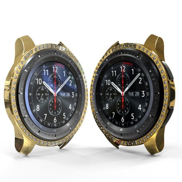 Декоративный бампер для Samsung Galaxy Watch 46мм (золотой) Декоративный бампер для Samsung Galaxy Watch 46мм (золотой)