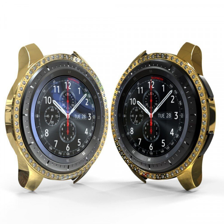 Декоративный бампер для Samsung Galaxy Watch 46мм (золотой)