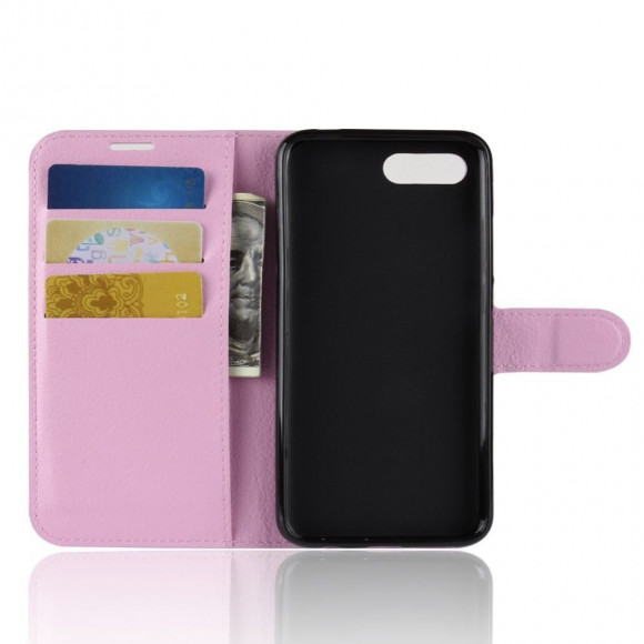 Чехол с визитницей для Huawei Honor 10 (розовый)