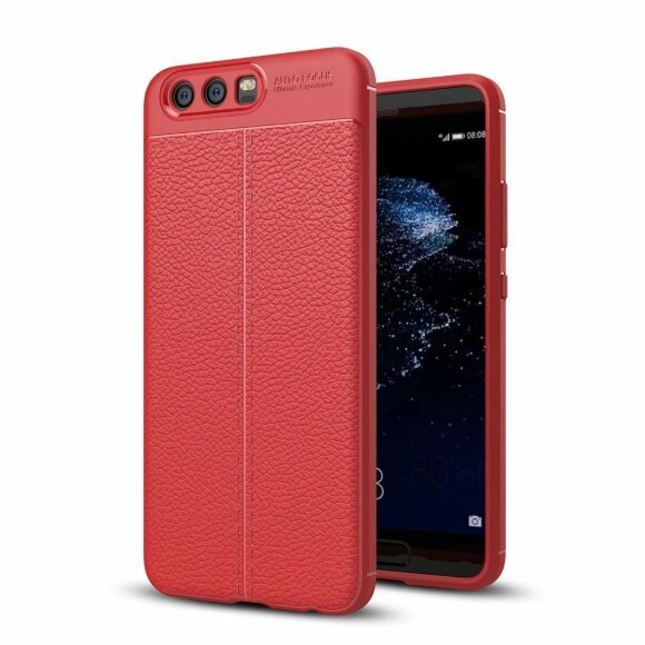 Чехол-накладка Litchi Grain для Huawei P10 (красный)