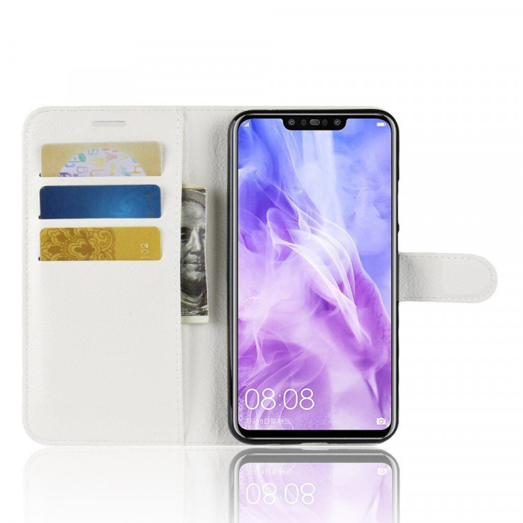 Чехол с визитницей для Huawei Nova 3 (белый)