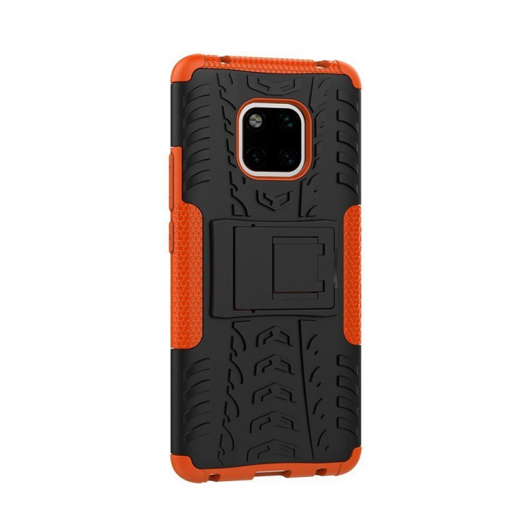 Чехол Hybrid Armor для Huawei Mate 20 Pro (черный + оранжевый)