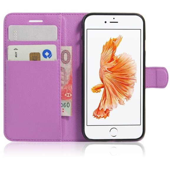 Чехол с визитницей для iPhone 7 / iPhone 8 / iPhone SE (2020) / iPhone SE (2022) (фиолетовый) Чехол с визитницей для iPhone 7 / iPhone 8 / iPhone SE (2020) / iPhone SE (2022) (фиолетовый)