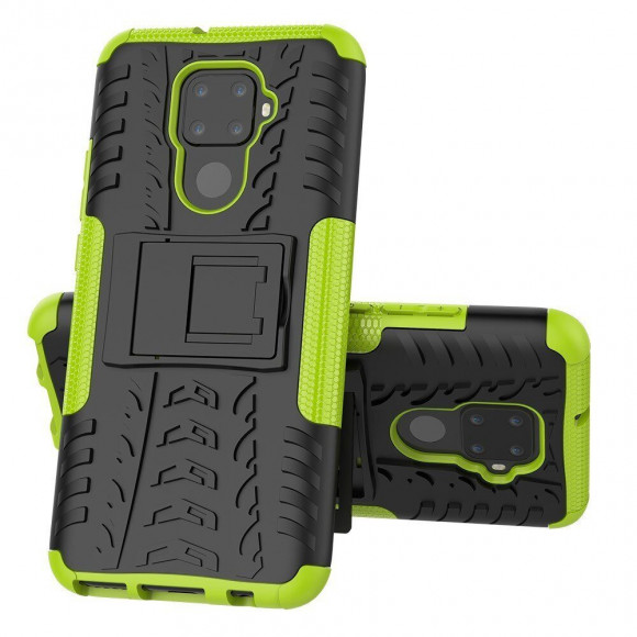 Чехол Hybrid Armor для Huawei Nova 5i Pro / Mate 30 Lite (черный + зеленый) Чехол Hybrid Armor для Huawei Nova 5i Pro / Mate 30 Lite (черный + зеленый)