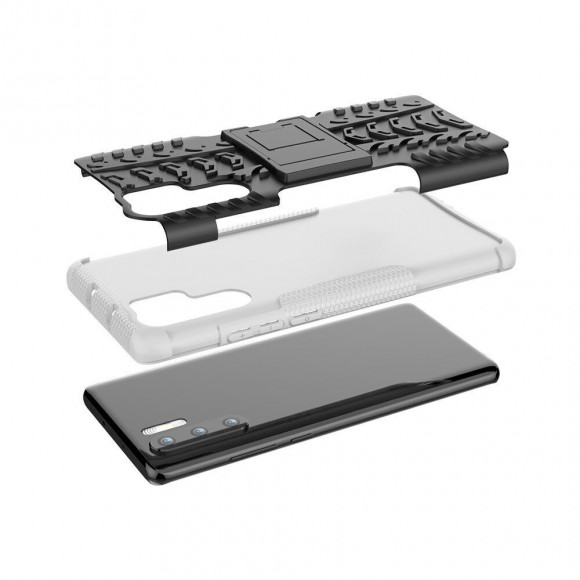 Чехол Hybrid Armor для Huawei P30 Pro (черный + белый) Чехол Hybrid Armor для Huawei P30 Pro (черный + белый)