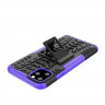 Чехол Hybrid Armor для iPhone 11 Pro Max (черный + фиолетовый)