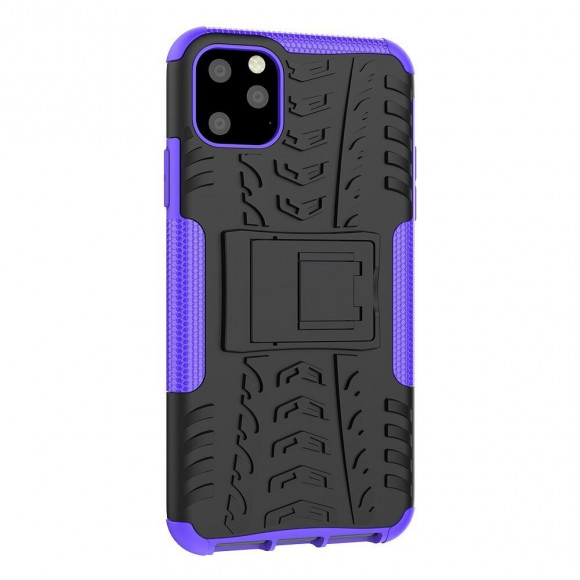Чехол Hybrid Armor для iPhone 11 Pro Max (черный + фиолетовый) Чехол Hybrid Armor для iPhone 11 Pro Max (черный + фиолетовый)