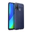 Чехол-накладка Litchi Grain для Huawei P smart 2020 (темно-синий)