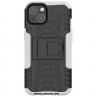 Чехол Hybrid Armor для iPhone 13 (черный + белый)