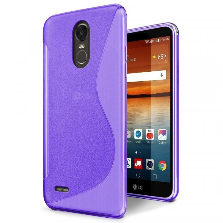 Нескользящий чехол для LG Stylus 3 M400DY (фиолетовый)