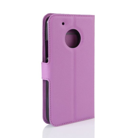 Чехол с визитницей для Motorola Moto G5 Plus (фиолетовый)