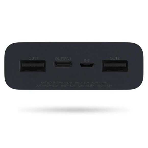 Внешний аккумулятор Xiaomi ZMI QB822 Aura Power Bank 20000mAh (черный)