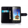 Чехол с визитницей для Lenovo A1000 (черный)