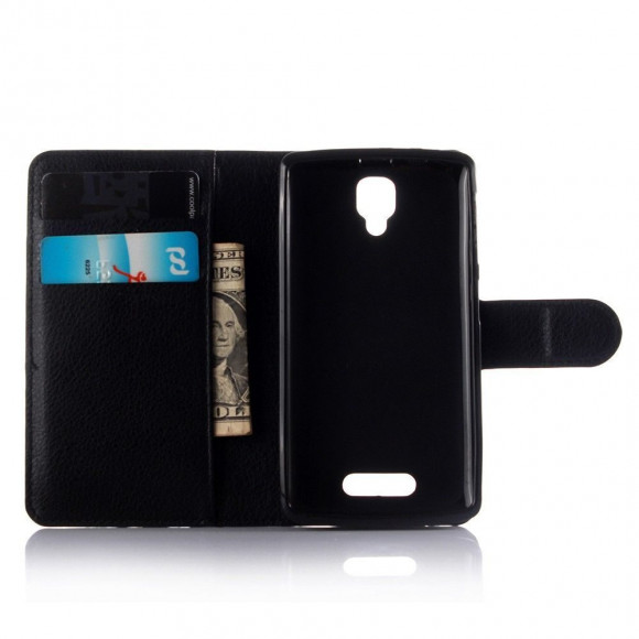 Чехол с визитницей для Lenovo A1000 (черный)