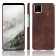 Кожаная накладка-чехол для Google Pixel 4 (коричневый) Кожаная накладка-чехол для Google Pixel 4 (коричневый)