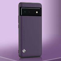 Чехол из искусственной кожи для Google Pixel 6 Pro (темно-фиолетовый)