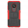 Чехол Hybrid Armor для Nokia 7.2 / Nokia 6.2 (черный + красный)