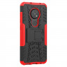 Чехол Hybrid Armor для Nokia 7.2 / Nokia 6.2 (черный + красный)