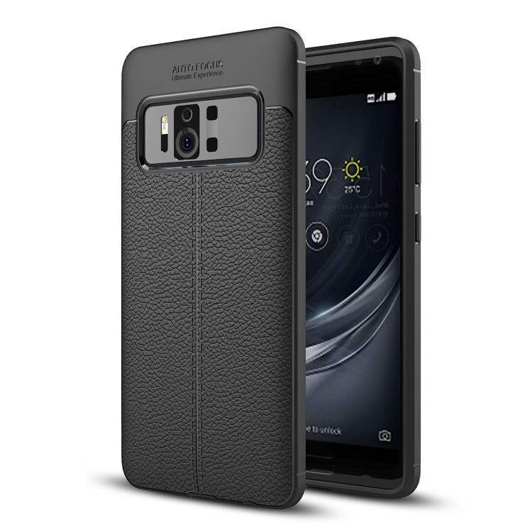 Чехол-накладка Litchi Grain для ASUS Zenfone AR ZS571KL (черный)