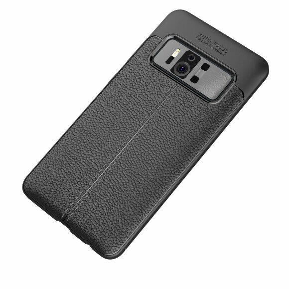 Чехол-накладка Litchi Grain для ASUS Zenfone AR ZS571KL (черный) Чехол-накладка Litchi Grain для ASUS Zenfone AR ZS571KL (черный)