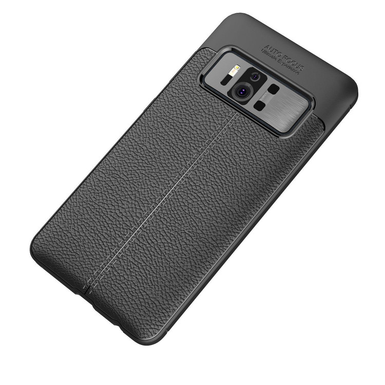 Чехол-накладка Litchi Grain для ASUS Zenfone AR ZS571KL (черный)