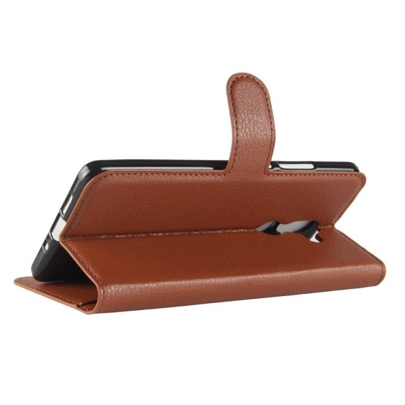 Чехол с визитницей для Nokia 7 Plus (коричневый)