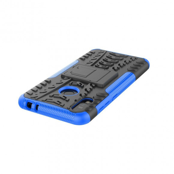 Чехол Hybrid Armor для ASUS Zenfone Max (M2) ZB633KL (черный + голубой) Чехол Hybrid Armor для ASUS Zenfone Max (M2) ZB633KL (черный + голубой)