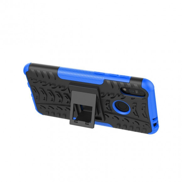 Чехол Hybrid Armor для ASUS Zenfone Max (M2) ZB633KL (черный + голубой) Чехол Hybrid Armor для ASUS Zenfone Max (M2) ZB633KL (черный + голубой)