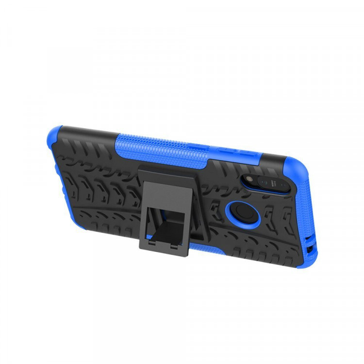 Чехол Hybrid Armor для ASUS Zenfone Max (M2) ZB633KL (черный + голубой)