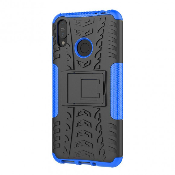 Чехол Hybrid Armor для ASUS Zenfone Max (M2) ZB633KL (черный + голубой) Чехол Hybrid Armor для ASUS Zenfone Max (M2) ZB633KL (черный + голубой)