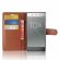 Чехол с визитницей для Sony Xperia XZ1 (коричневый)