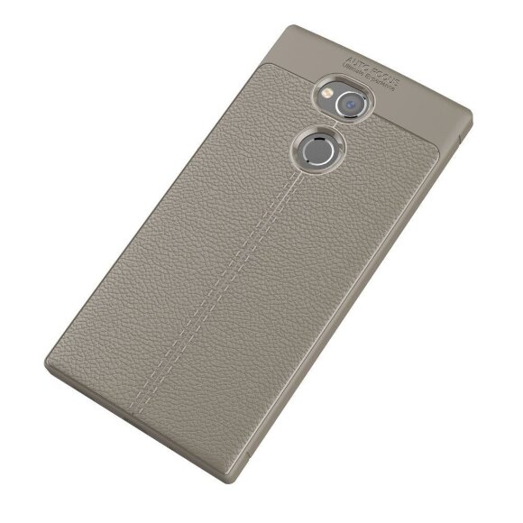 Чехол-накладка Litchi Grain для Sony Xperia XA2 Ultra (серый) Чехол-накладка Litchi Grain для Sony Xperia XA2 Ultra (серый)