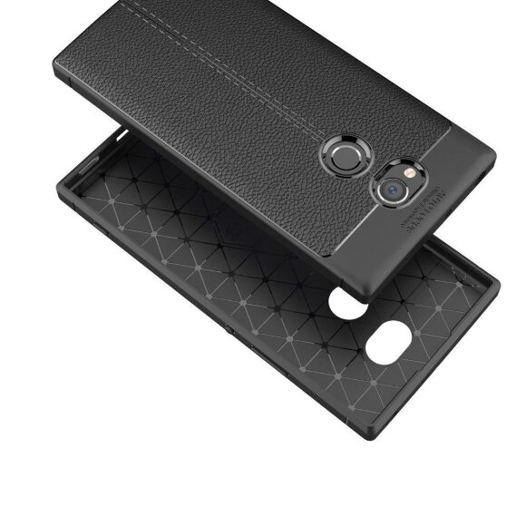 Чехол-накладка Litchi Grain для Sony Xperia XA2 Ultra (серый) Чехол-накладка Litchi Grain для Sony Xperia XA2 Ultra (серый)