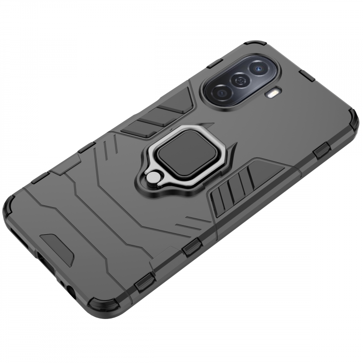 Чехол Armor Ring Holder для HUAWEI Nova Y70 / Nova Y70 Plus (черный)