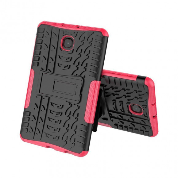 Чехол Hybrid Armor для Samsung Galaxy Tab A 8.0 (2018) SM-T387 (черный + розовый)