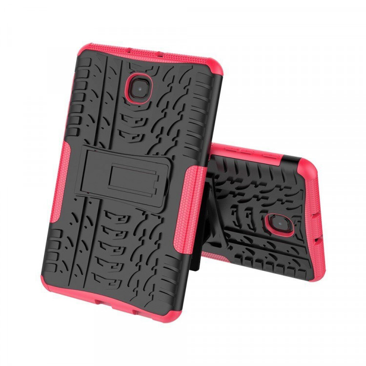Чехол Hybrid Armor для Samsung Galaxy Tab A 8.0 (2018) SM-T387 (черный + розовый)