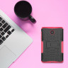 Чехол Hybrid Armor для Samsung Galaxy Tab A 8.0 (2018) SM-T387 (черный + розовый)