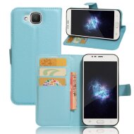 Чехол с визитницей для DOOGEE X9 mini (голубой) Чехол с визитницей для DOOGEE X9 mini (голубой)